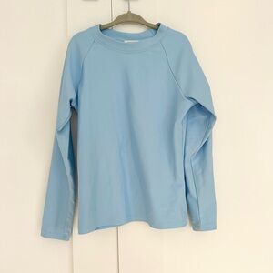 Light Blue Kids Unisex Swim Rashguard 7/8
